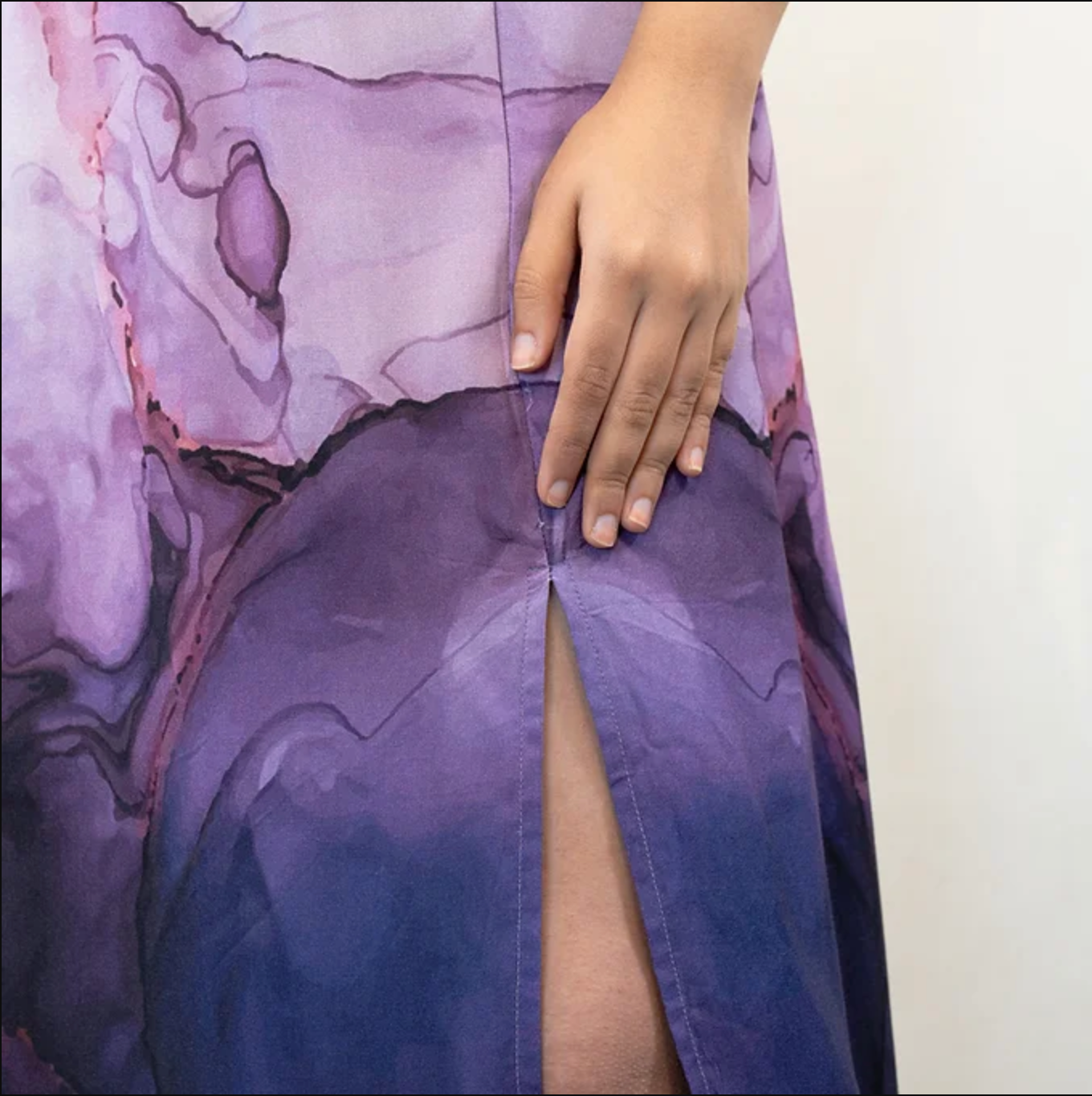 Marble Print Summer Dress